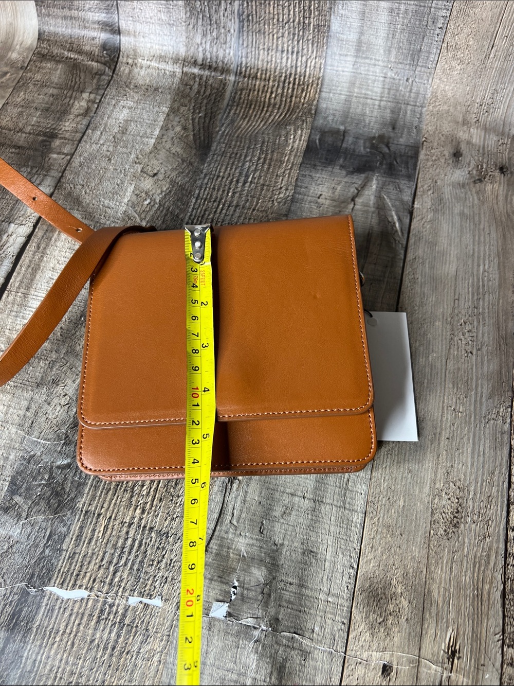 Kee Kain Two-in-One Detachable Mini Brown Leather Crossbody Bag - Picture 11 of 12